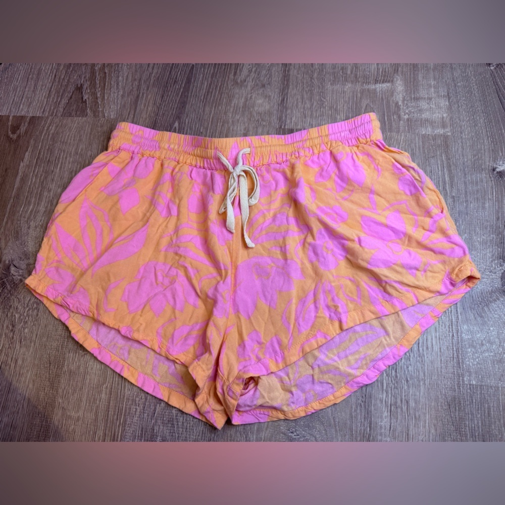 Billabong Pipe Line Shorts Floral Peach Large - Picture 2 of 7